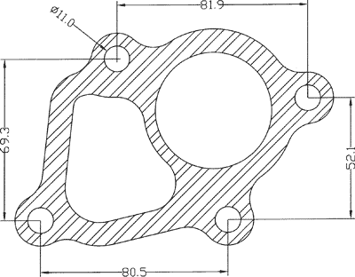 210571 gasket including given dimensions