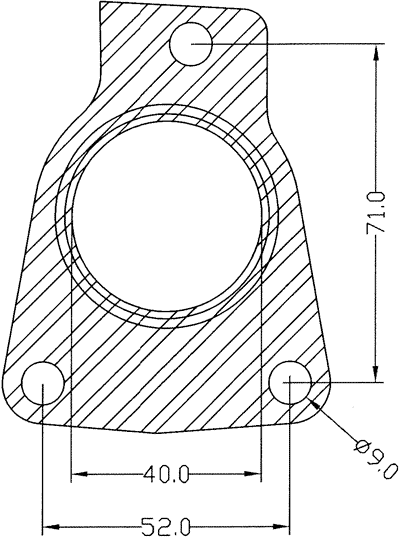 210572 gasket including given dimensions
