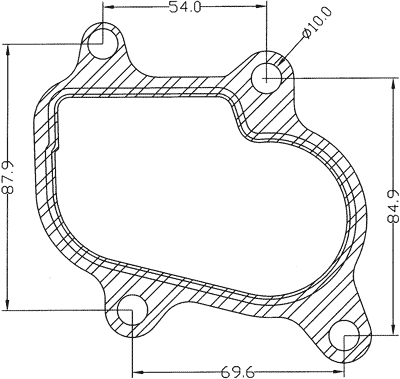 210574 gasket including given dimensions