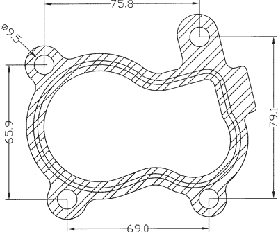 210580 gasket including given dimensions