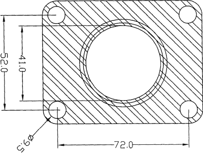 210586 gasket including given dimensions