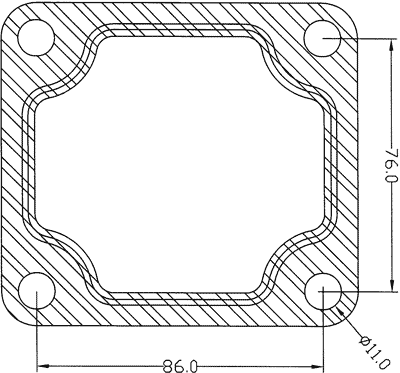 210590 gasket including given dimensions