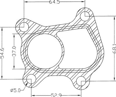 210592 gasket including given dimensions