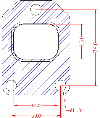 210593 gasket including given dimensions