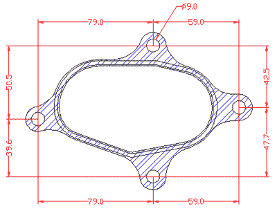 210594 gasket including given dimensions