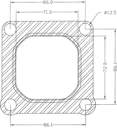 210595 gasket including given dimensions