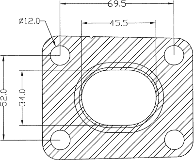 210603 gasket including given dimensions