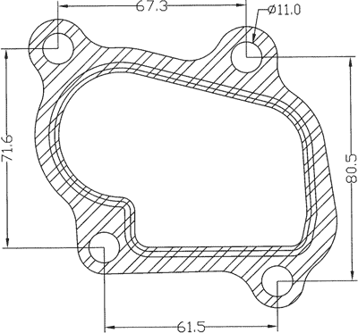 210604 gasket including given dimensions