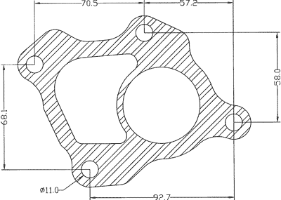 210606 gasket including given dimensions