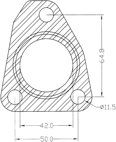 210610 gasket including given dimensions