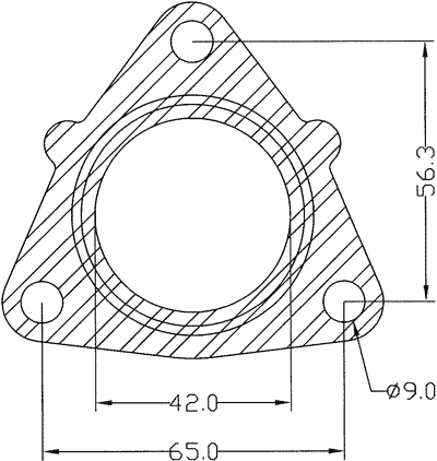 210611 gasket including given dimensions