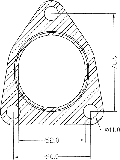 210612 gasket including given dimensions