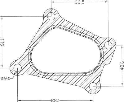 210617 gasket including given dimensions
