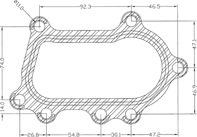 210620 gasket including given dimensions