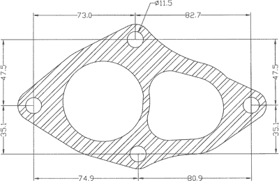 210622 gasket including given dimensions