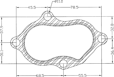 210628 gasket including given dimensions