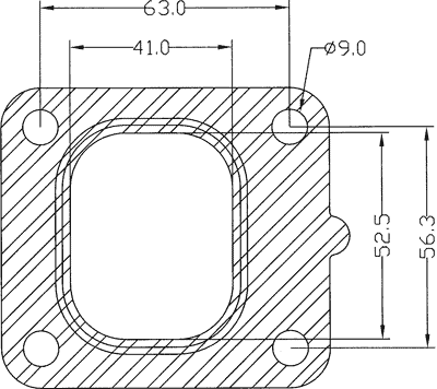210632 gasket including given dimensions