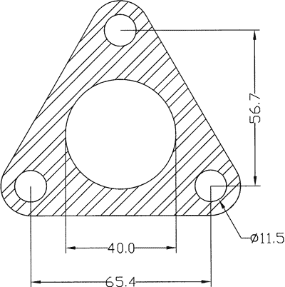 210633 gasket including given dimensions