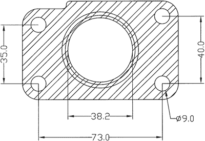 210634 gasket including given dimensions