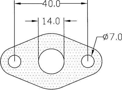 210636 gasket including given dimensions