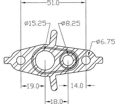 210642 gasket including given dimensions