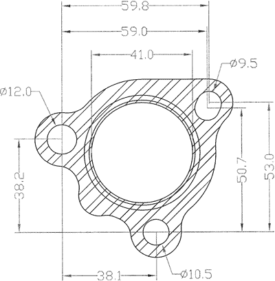 210646 gasket including given dimensions