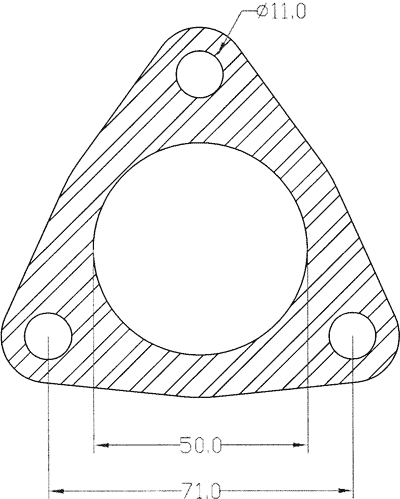 210647 gasket including given dimensions