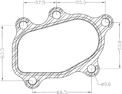 210649 gasket including given dimensions