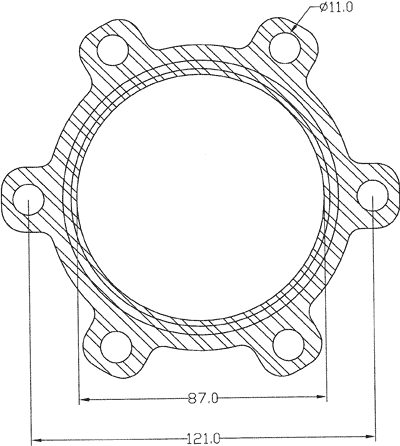210651 gasket including given dimensions