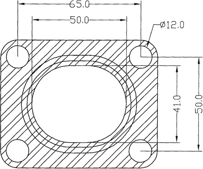 210653 gasket including given dimensions