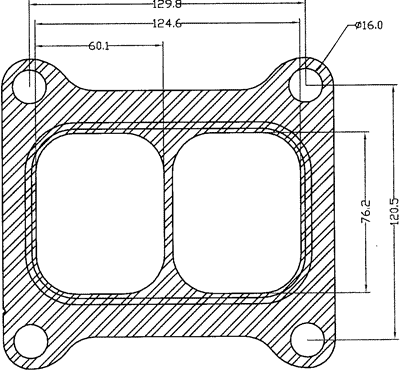 210655 gasket including given dimensions