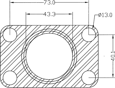 210658 gasket including given dimensions