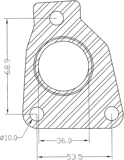 210661 gasket including given dimensions