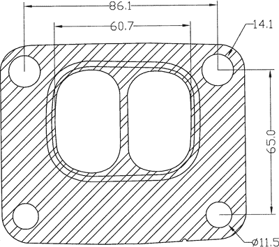 210662 gasket including given dimensions