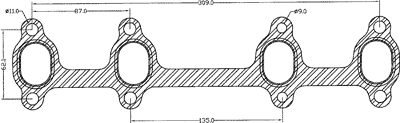 210664 gasket including given dimensions
