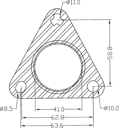 210666 gasket including given dimensions