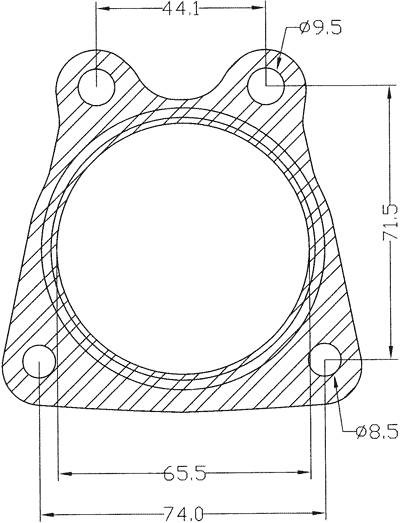 210668 gasket including given dimensions
