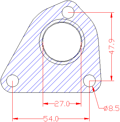 210673 gasket including given dimensions