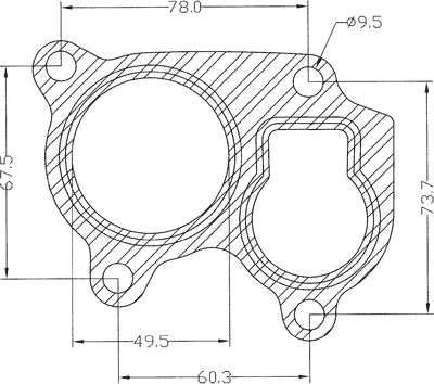 210675 gasket including given dimensions