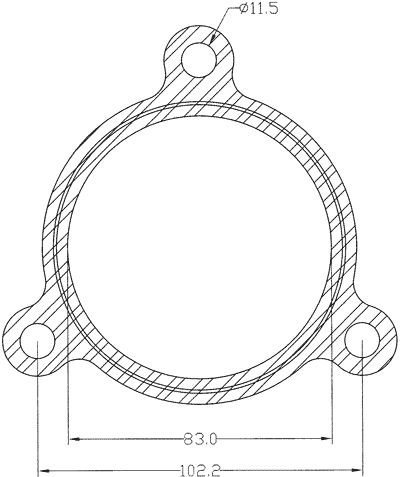 210676 gasket including given dimensions