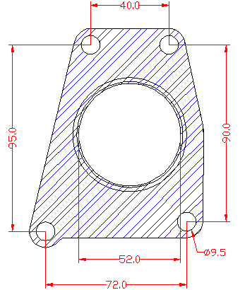 210682 gasket including given dimensions