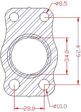 210685 gasket including given dimensions