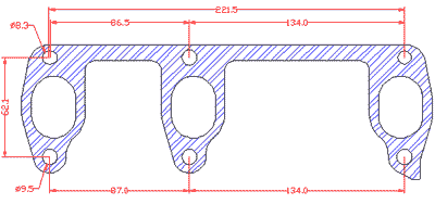 210687 gasket including given dimensions