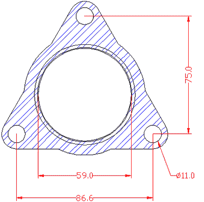 210688 gasket including given dimensions