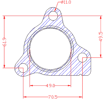 210689 gasket including given dimensions
