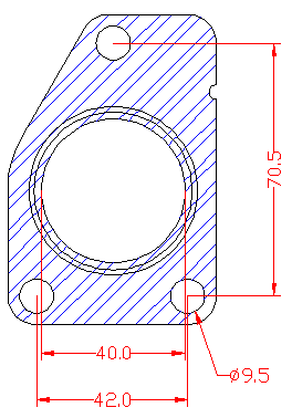 210691 gasket including given dimensions