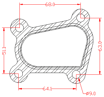 210694 gasket including given dimensions