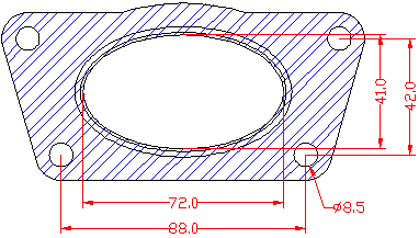 210695 gasket including given dimensions