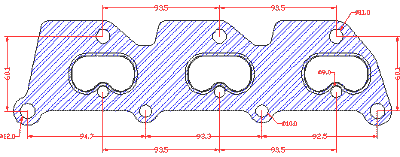 210696 gasket including given dimensions
