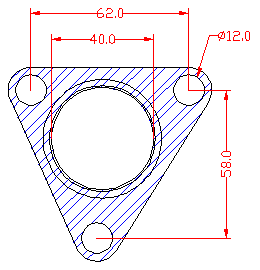 210697 gasket including given dimensions